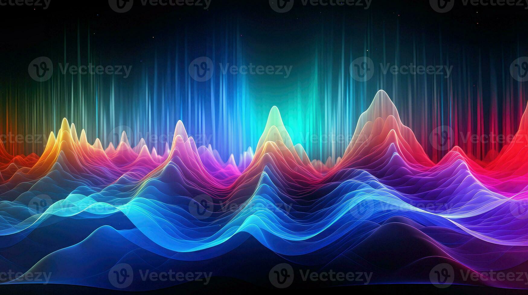 frequency resonant frequencies background ai generated photo