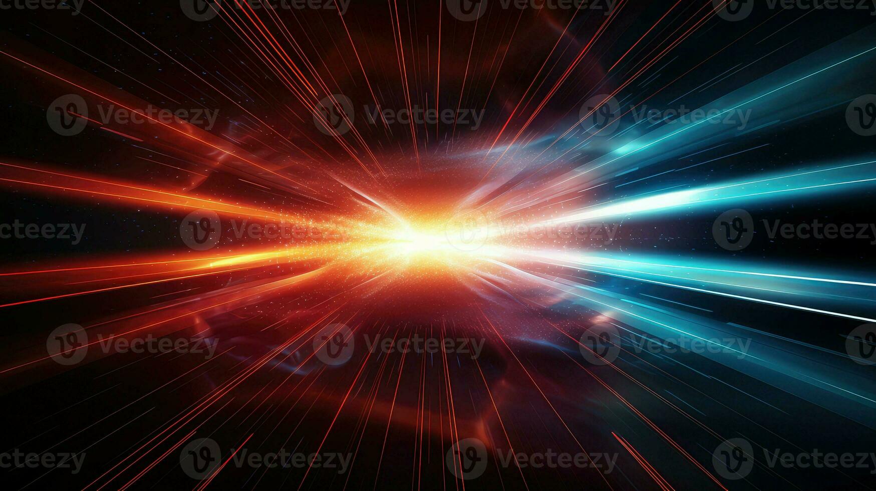 space luminous warp drive ai generated photo