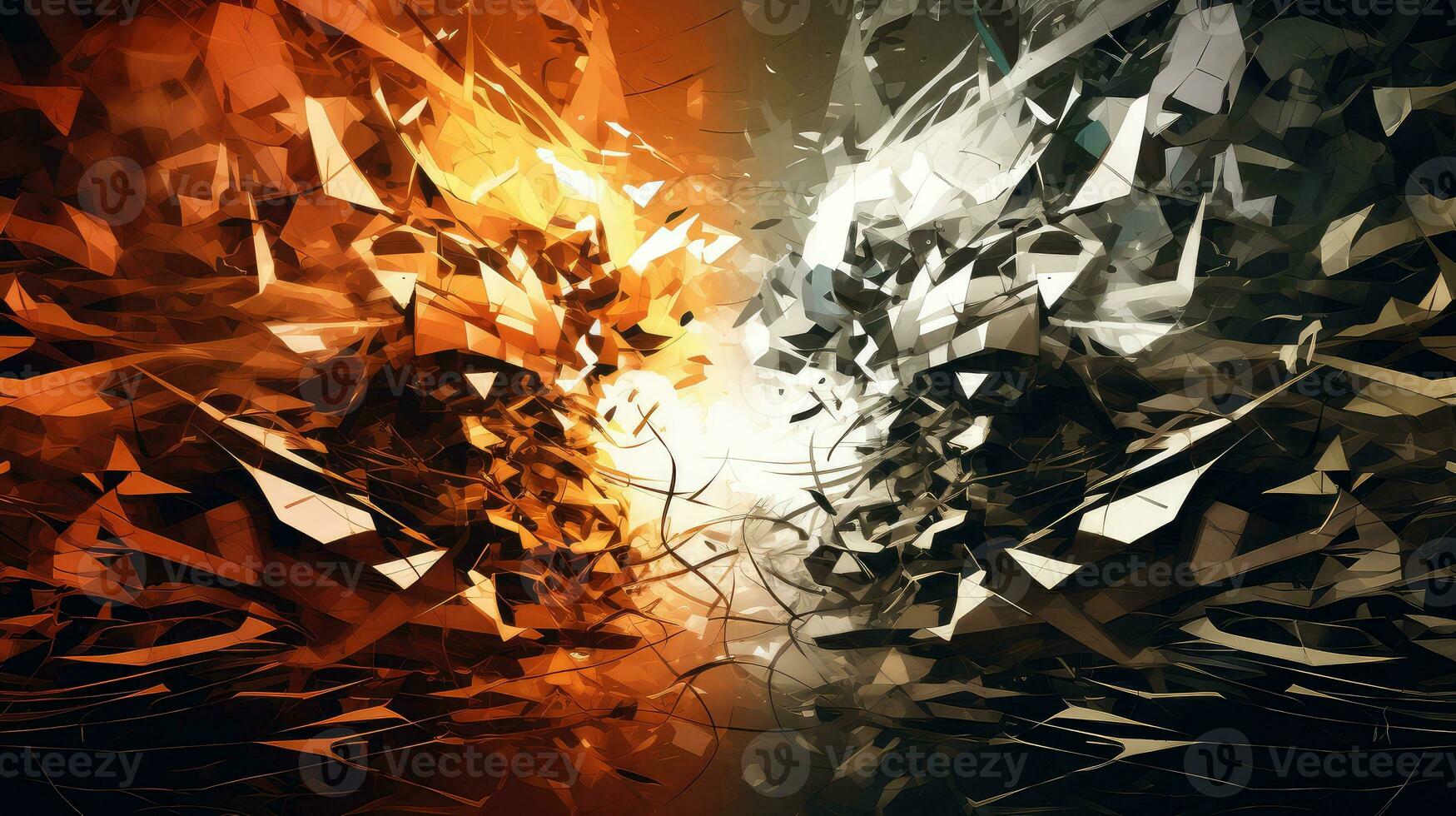 design confrontation chaos abstract ai generated photo