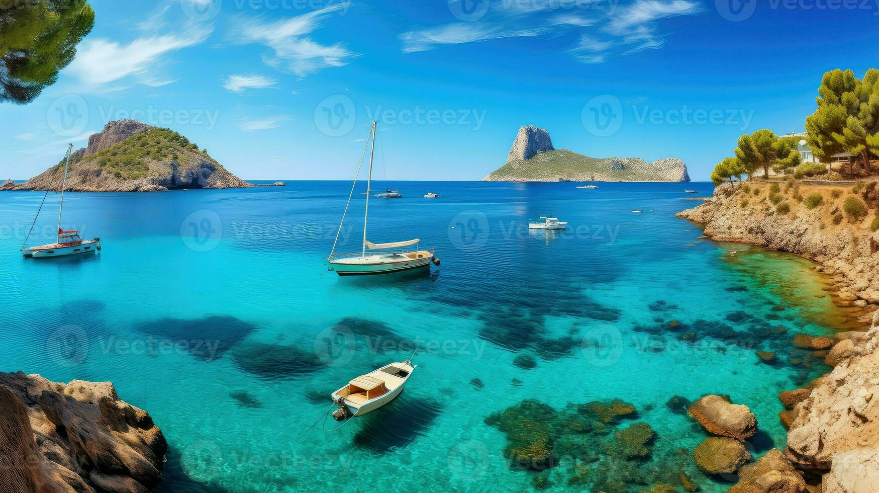 naturaleza balear islas España ai generado foto