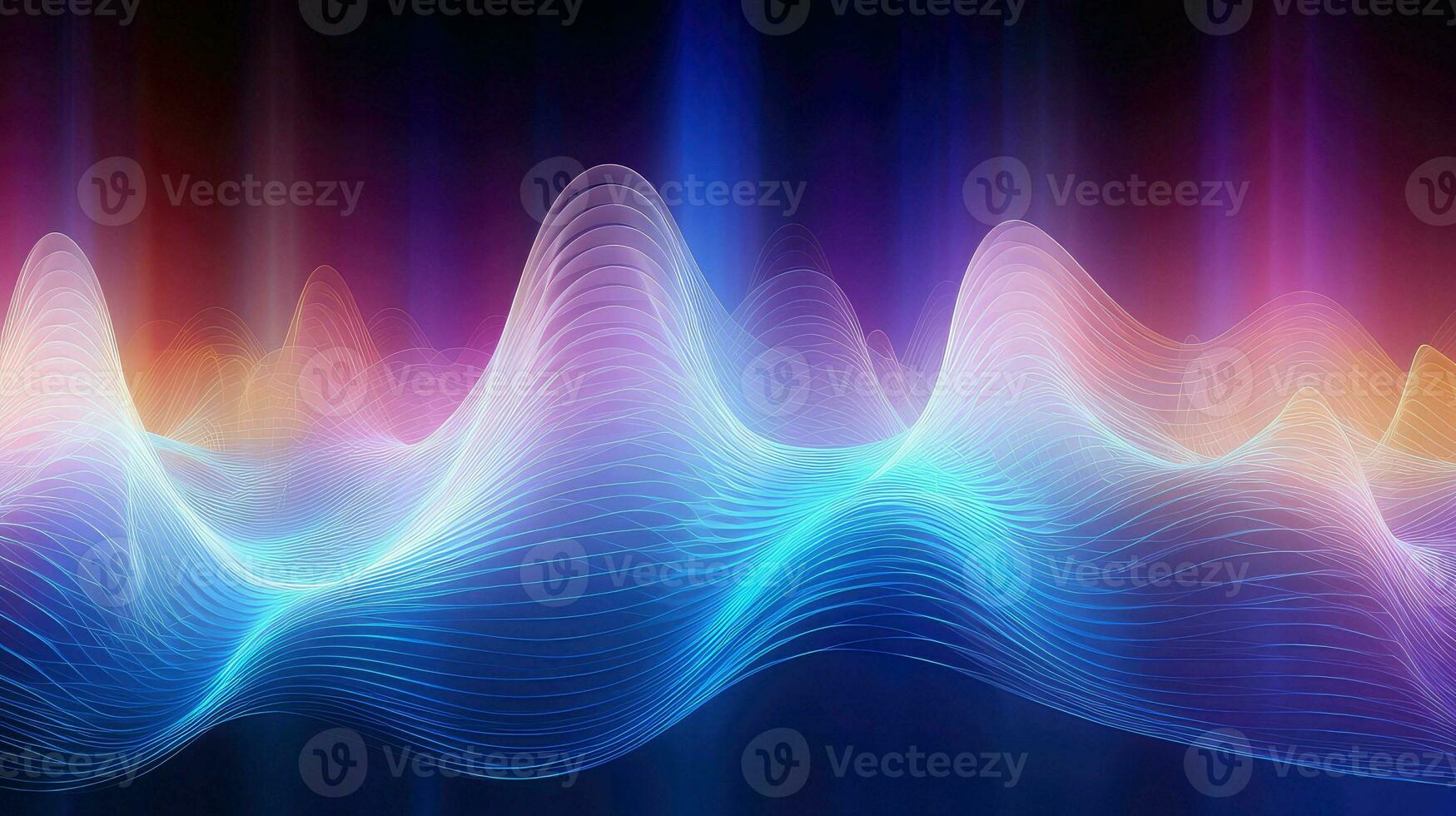 wave soundwave equalizer screen ai generated photo