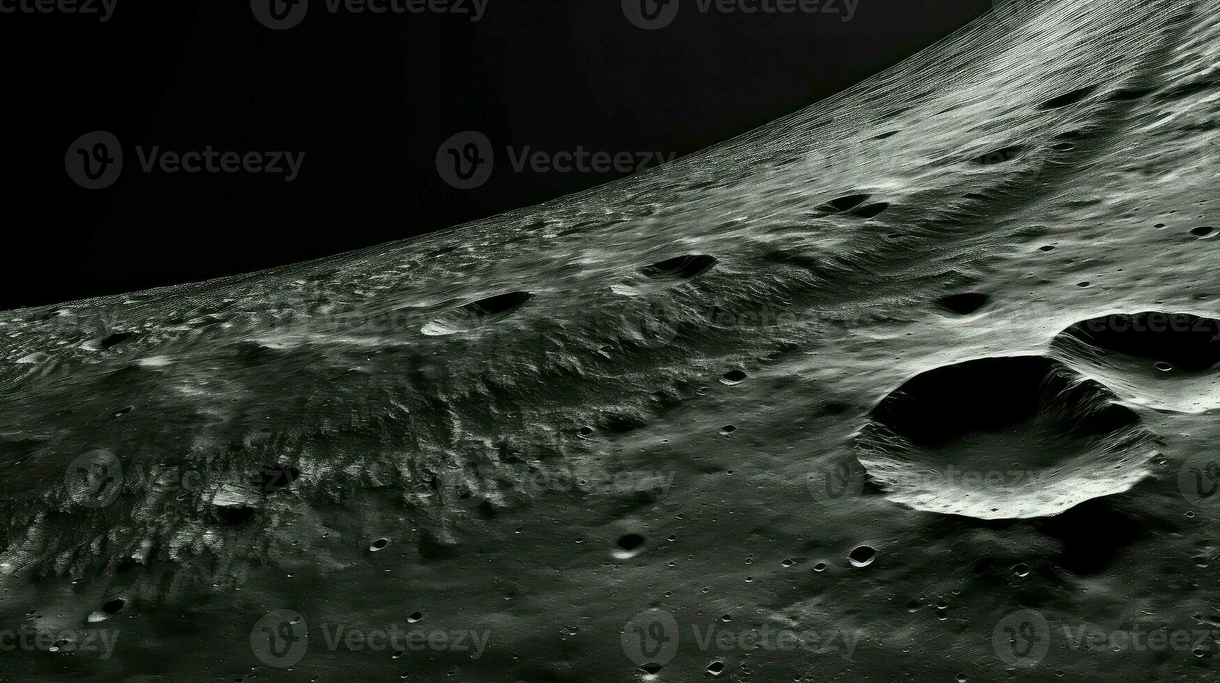 telescope moon rilles dark ai generated photo