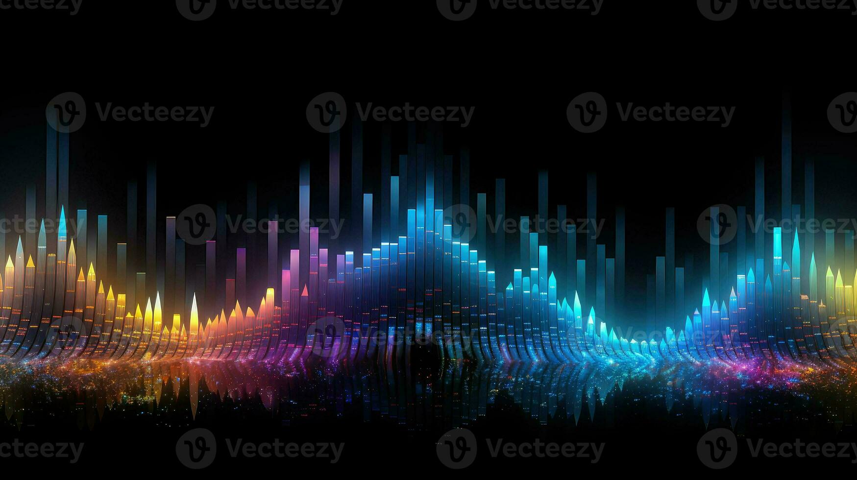 digital soundwave melody screen ai generated photo