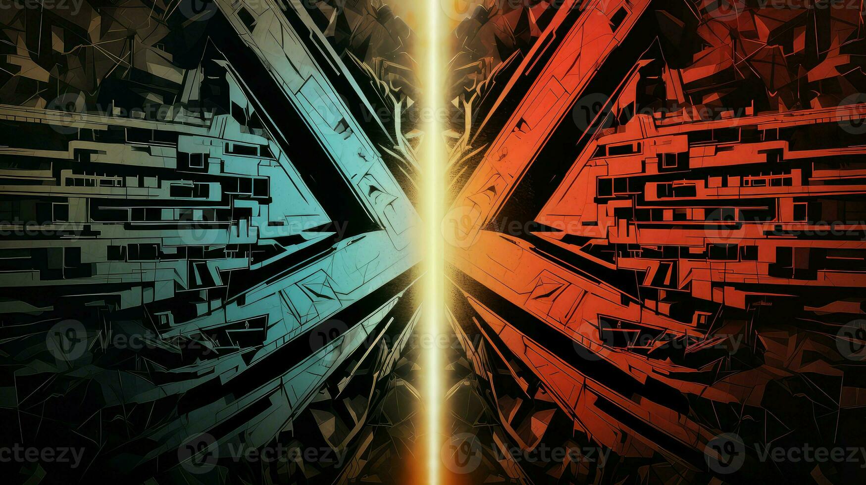 background versus battle screen ai generated photo