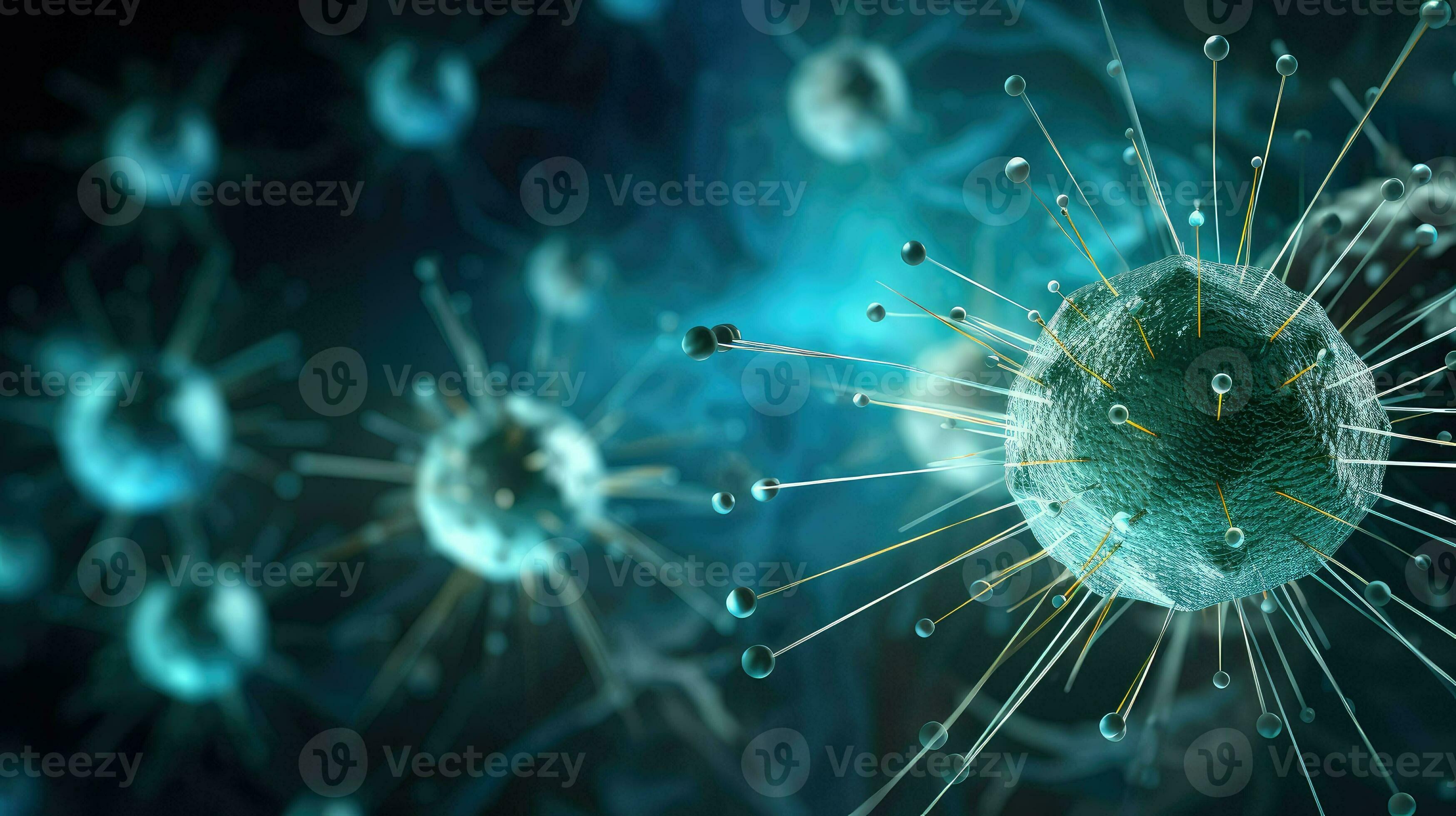 science virus research microcosm ai generated 29140885 Stock Photo at ...