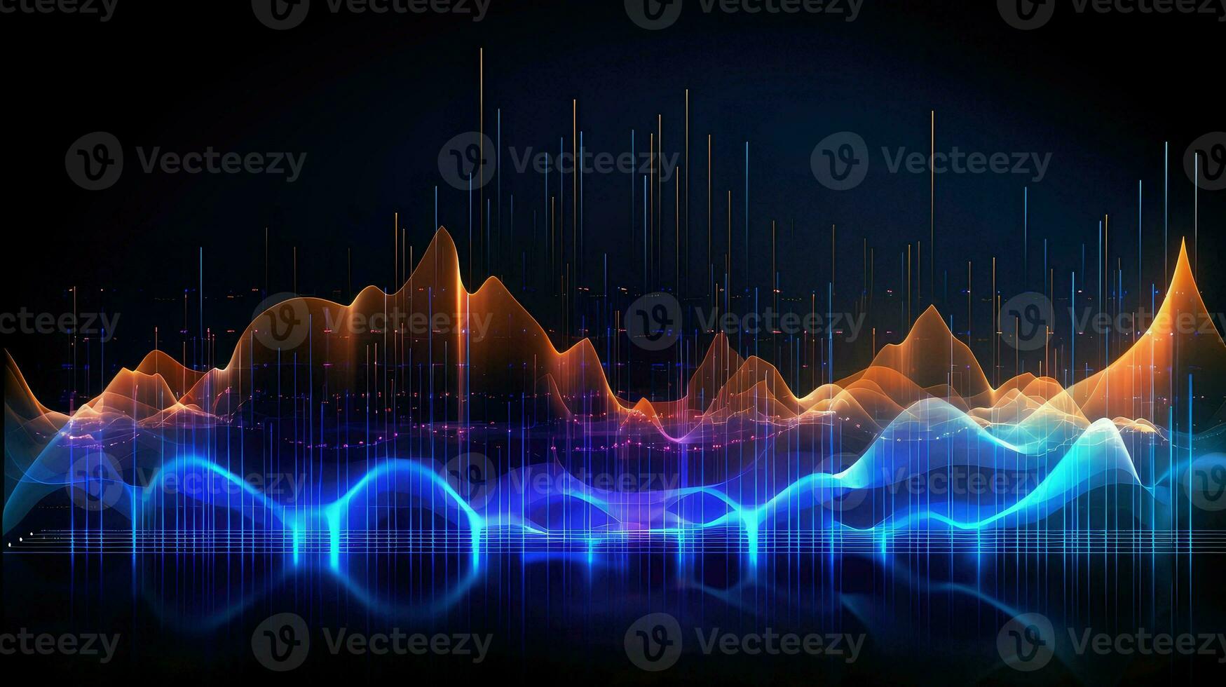 abstract electrifying equalizer composition ai generated photo