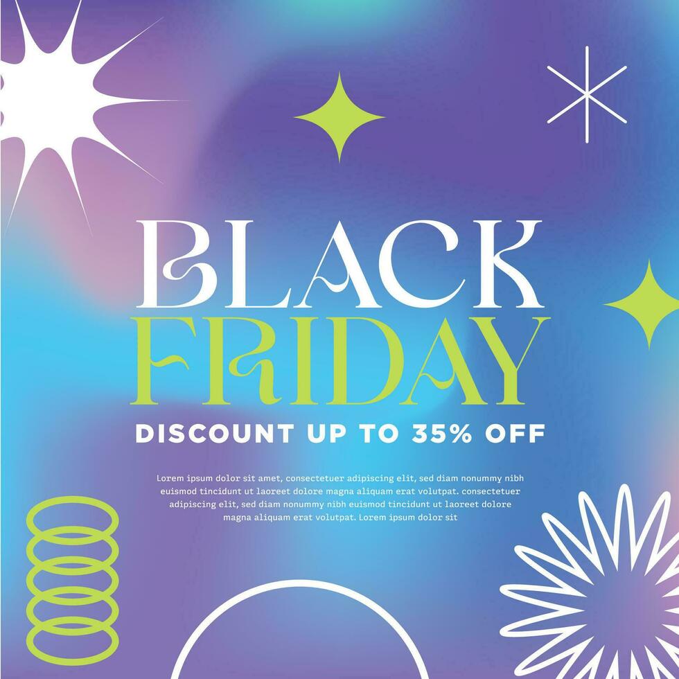 Black friday banner template vector