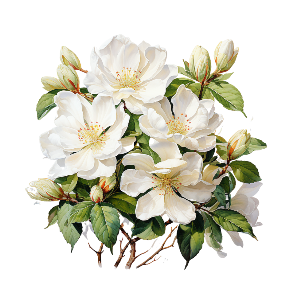 Jasmine Flower, Jasmine Flower Png, Jasmine Transparent Flower, AI