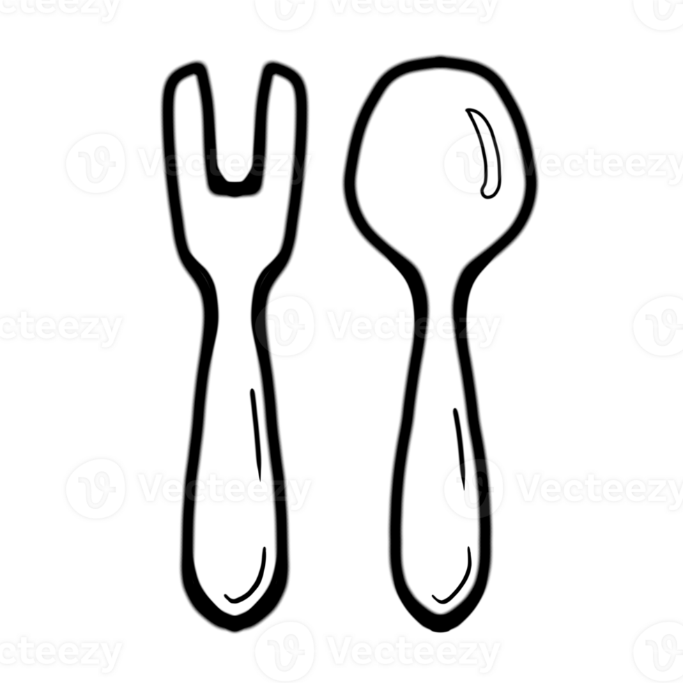 Fork and spoon 29144943 PNG