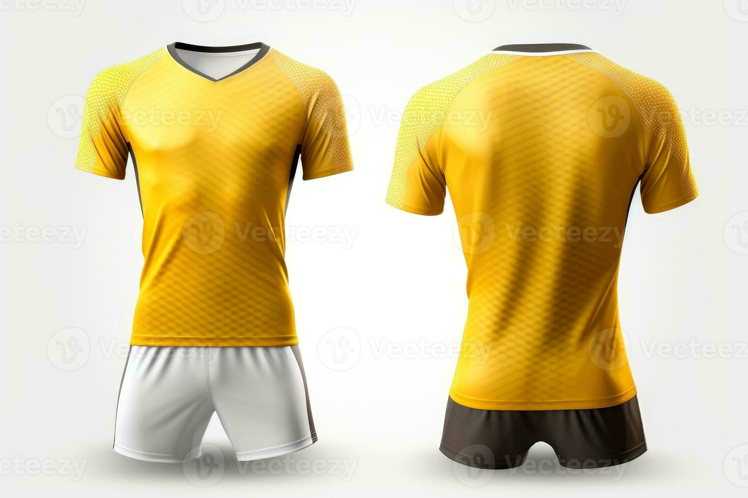 Mockup sports football team uniforms multicolors shirt, Generative AI illustration photo