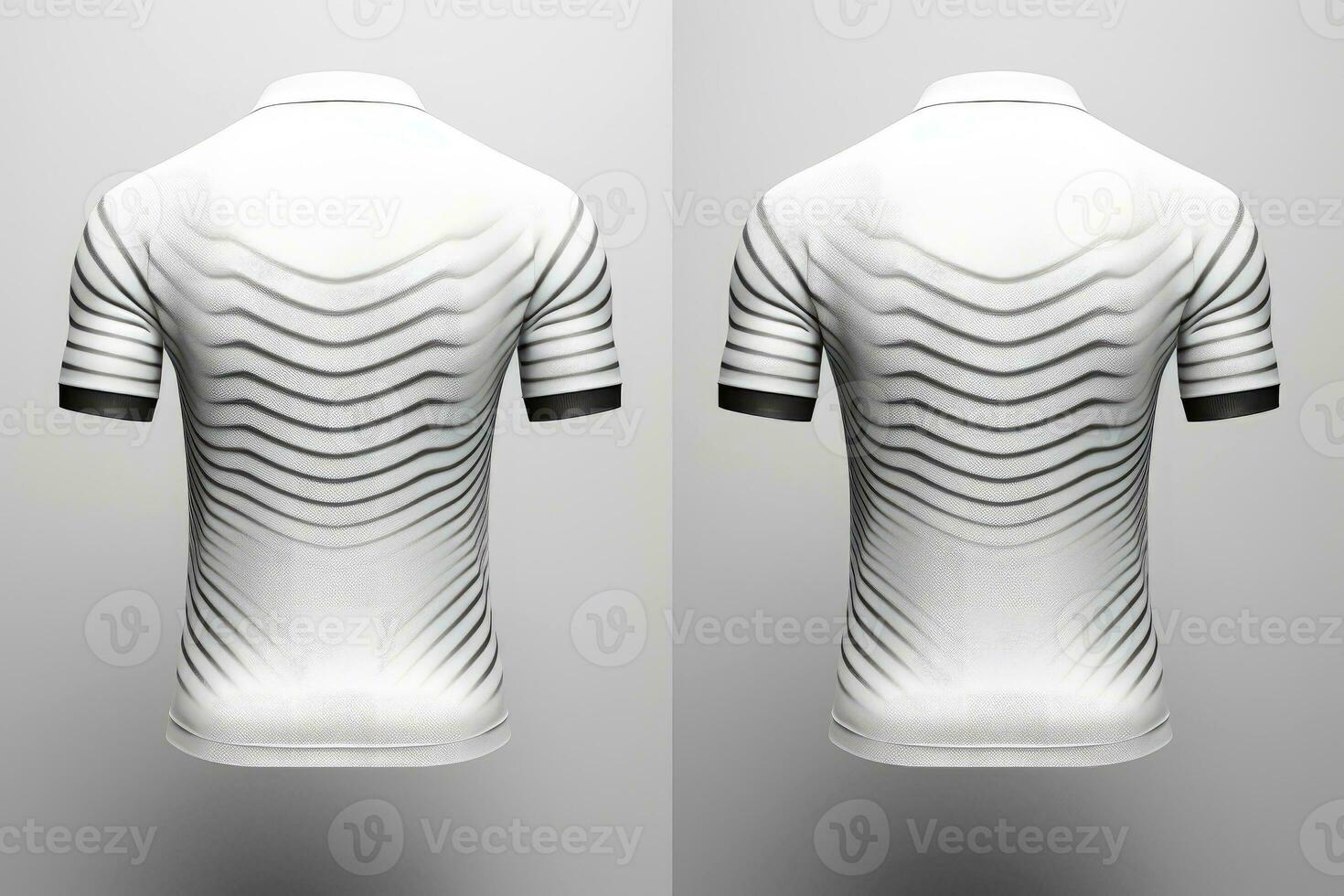 Mockup sports football team uniforms white shirt, Generative AI illustration photo