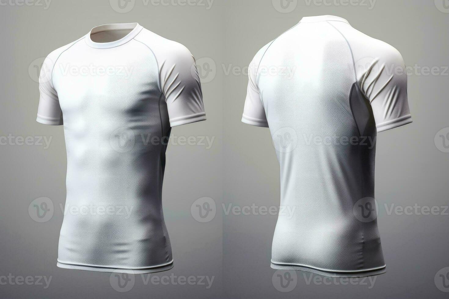 Mockup sports football team uniforms white shirt, Generative AI illustration photo