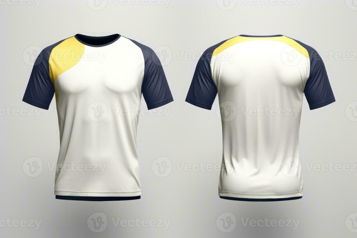 Mockup sports football team uniforms multicolors shirt, Generative AI illustration photo