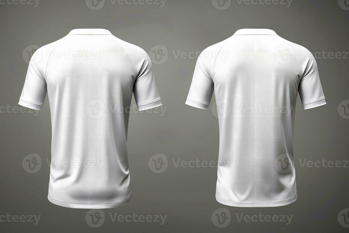 Mockup sports football team uniforms white shirt, Generative AI illustration photo