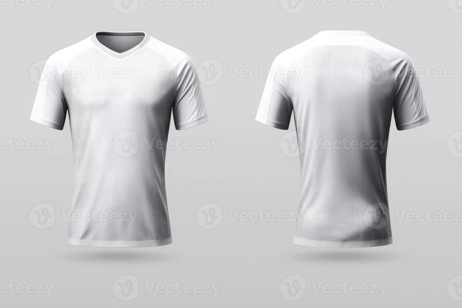 Mockup sports football team uniforms white shirt, Generative AI illustration photo