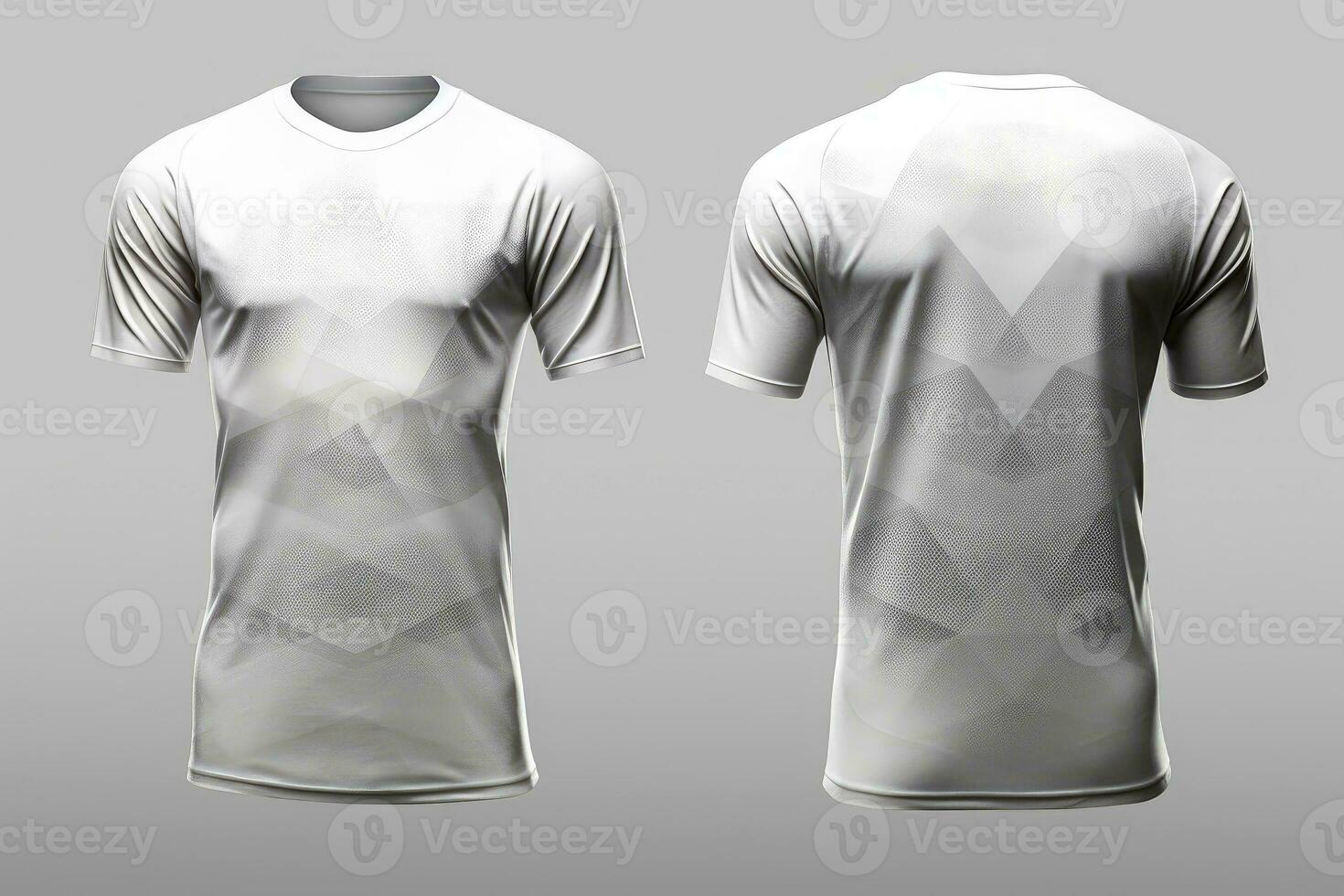 Mockup sports football team uniforms white shirt, Generative AI illustration photo