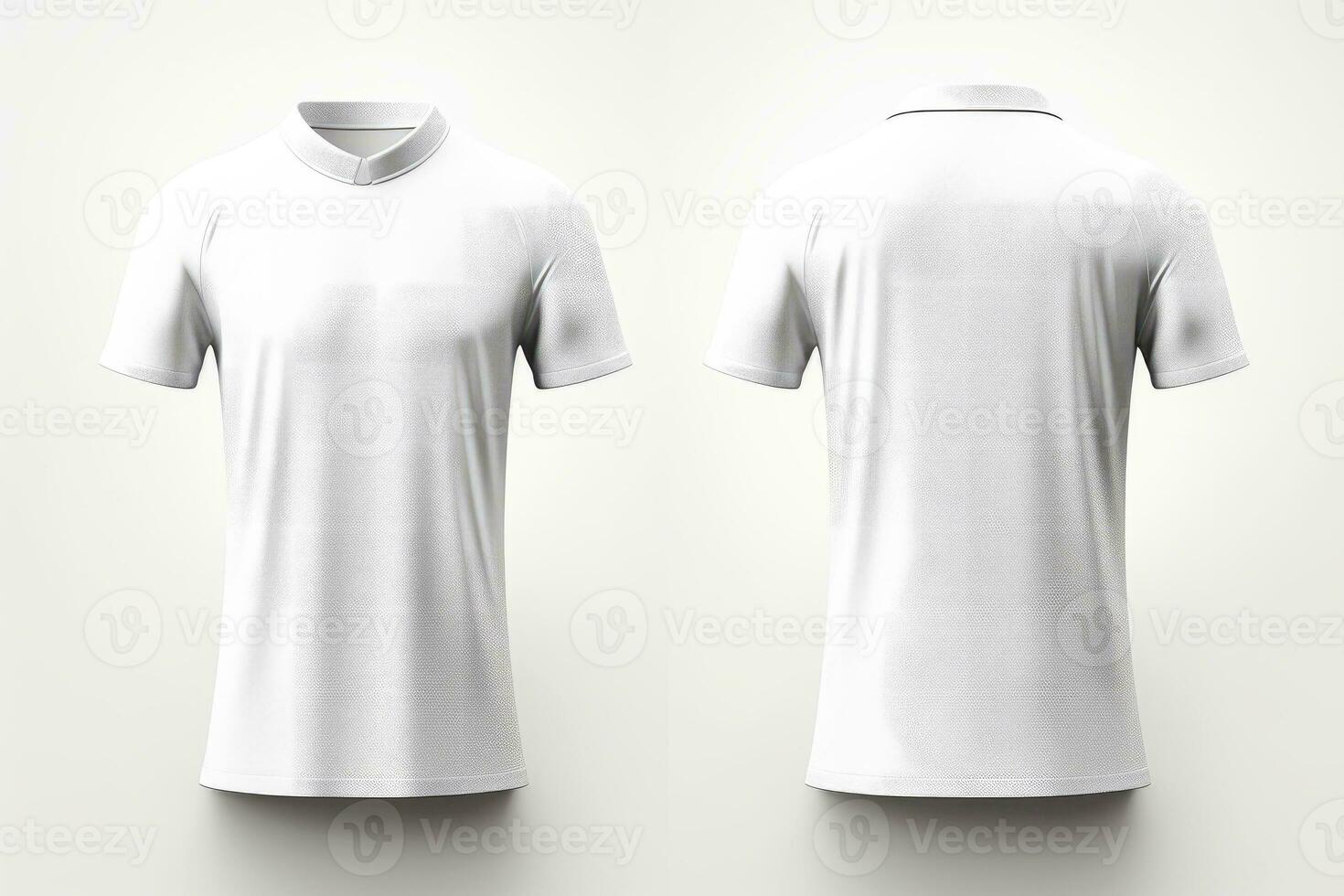 Mockup sports football team uniforms white shirt, Generative AI illustration photo