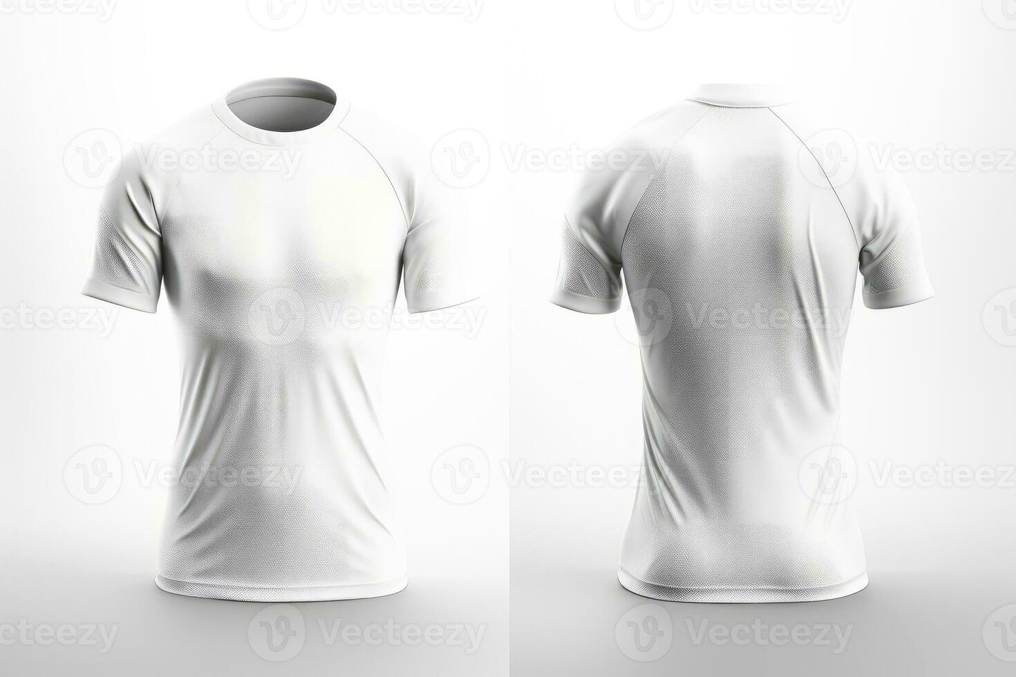 Mockup sports football team uniforms white shirt, Generative AI illustration photo