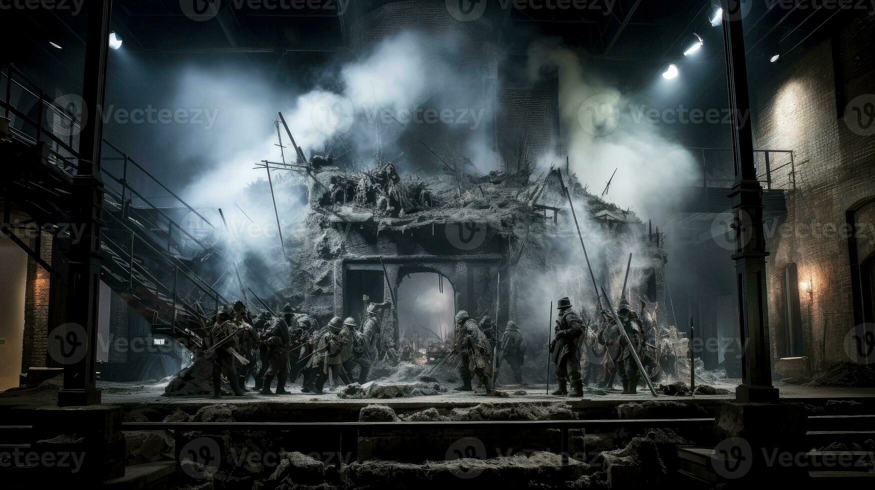 Epic Mexican Revolution Battle Moments, Realistic Depictions of Bravery in the Clash, Generative AI illustration photo