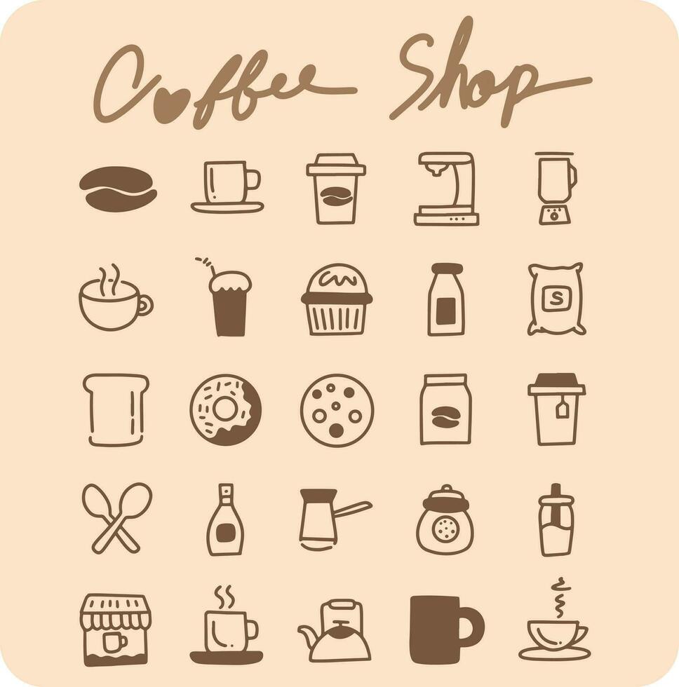icon coffee shop for templates vector