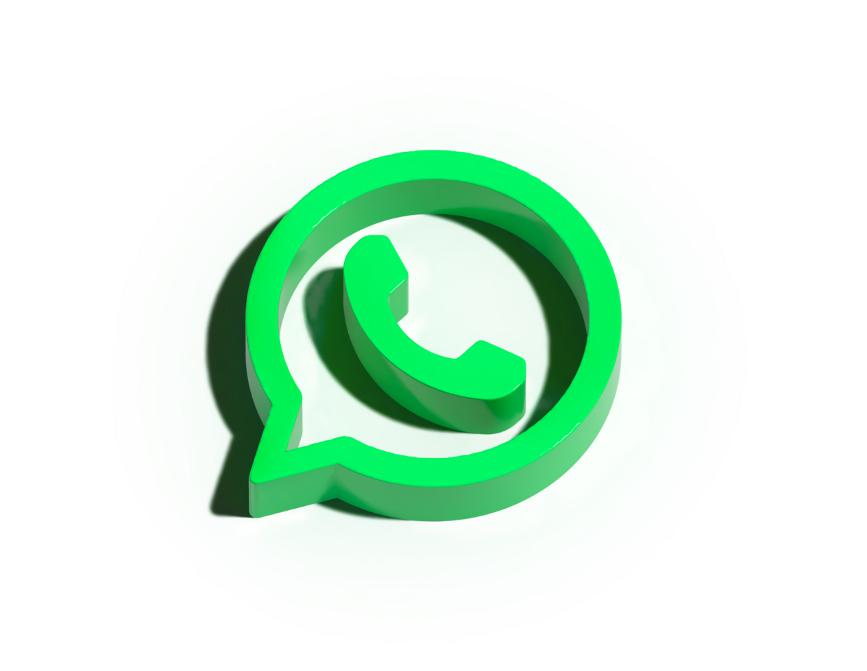 whatsapp 3d icono logo png