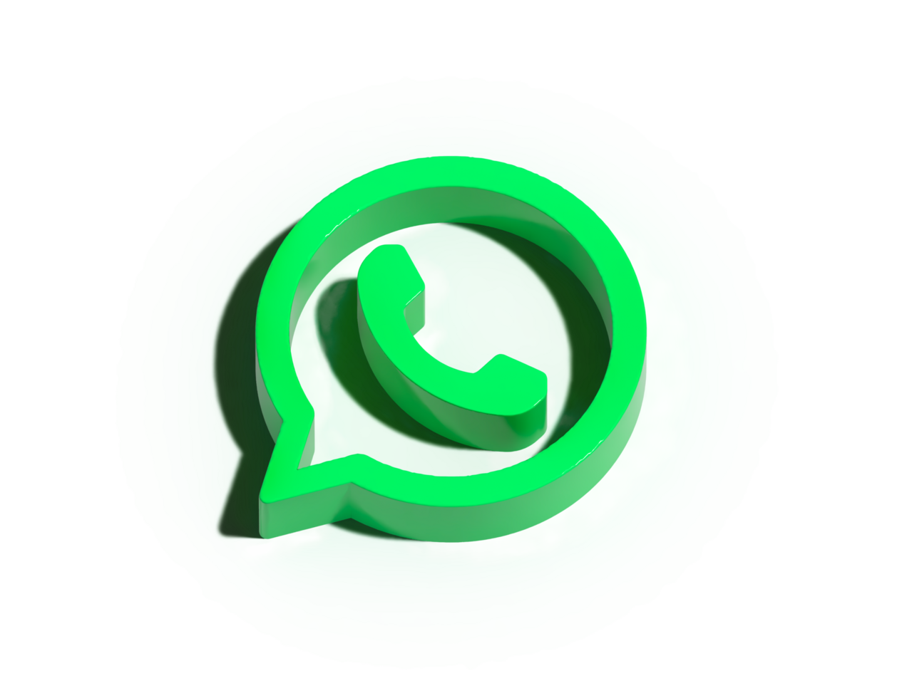 WhatsApp 3d icon logo png