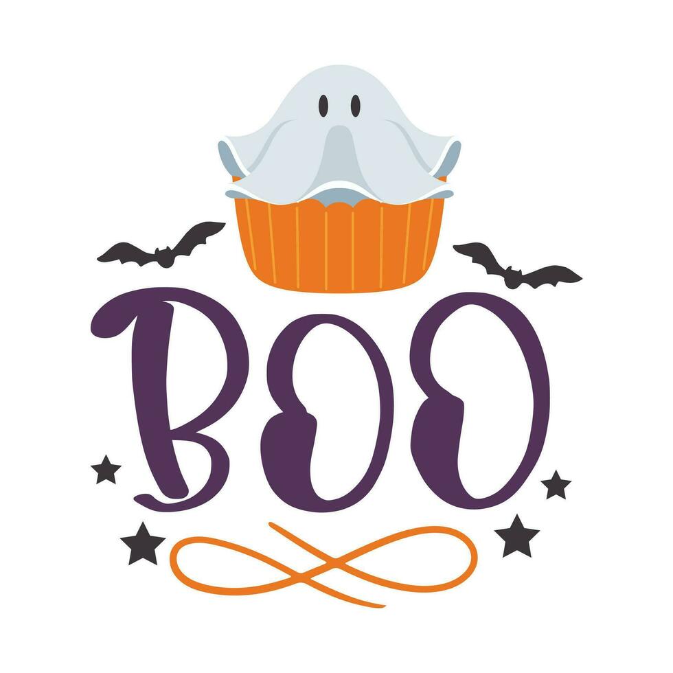 Happy Halloween vector lettering. Holiday lettering for banner. Happy Halloween poster, greeting card, party invitation. Vector illustration.