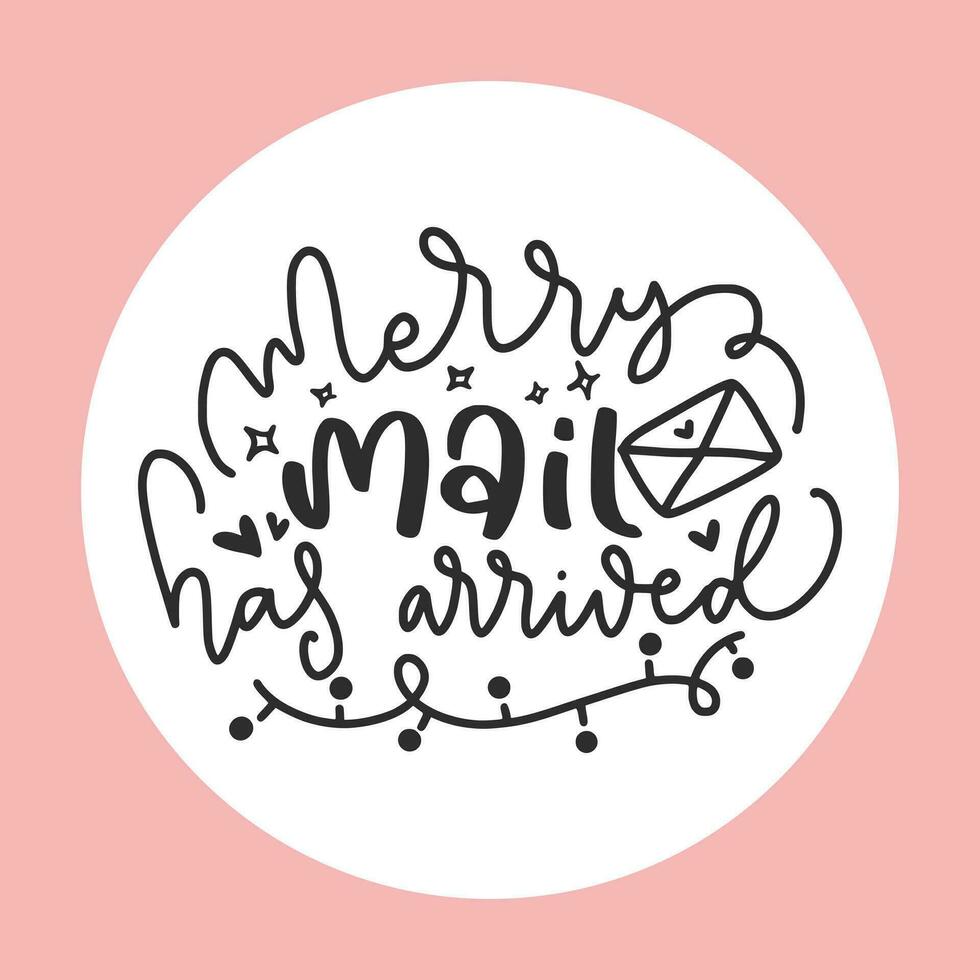 gracioso Navidad citas dibujado a mano tipografía póster. escrito letras cita. inspirador vector tipografía.