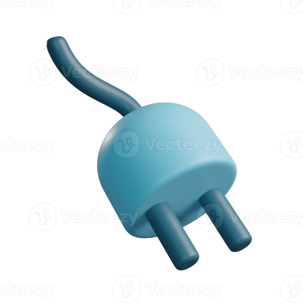 3D Illustration of Plug png