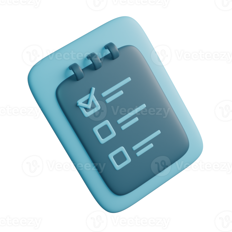 3D Illustration of Check png