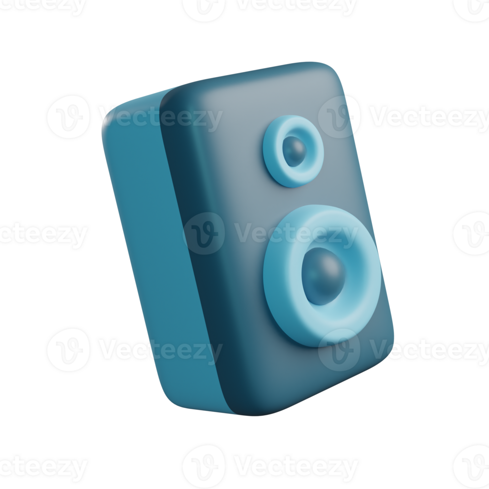 3D Illustration of Speaker png