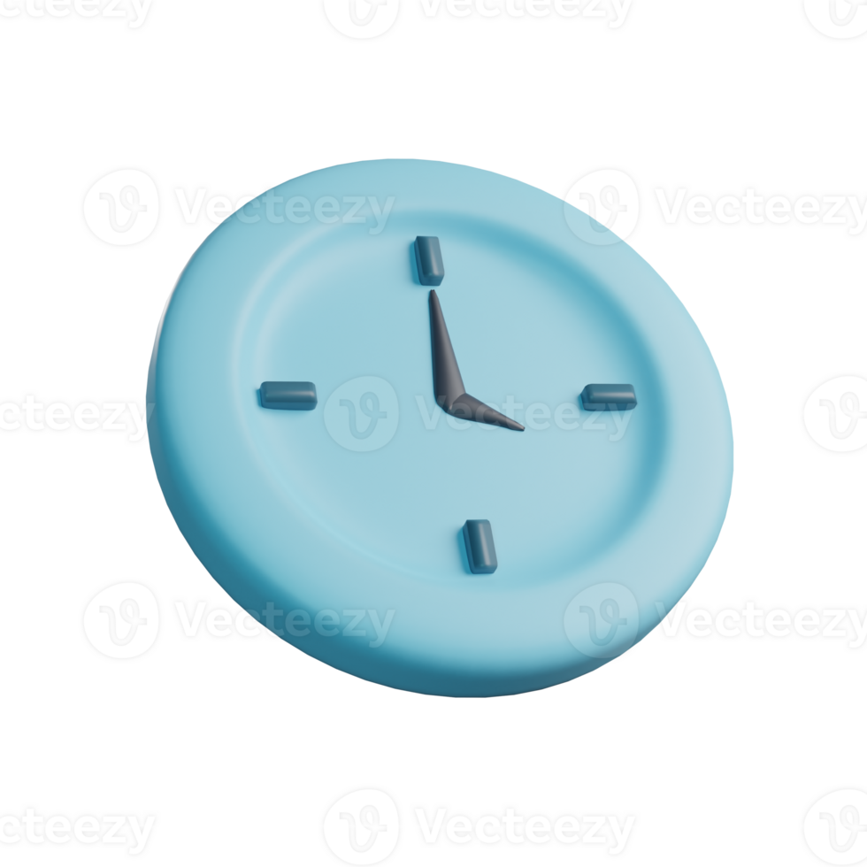 3D Illustration of Clock png