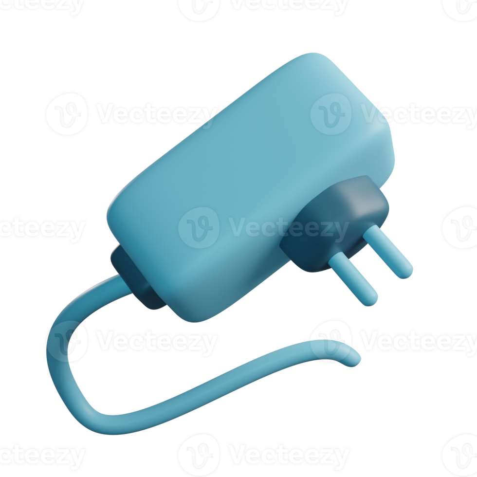 3D Illustration of Adapter png