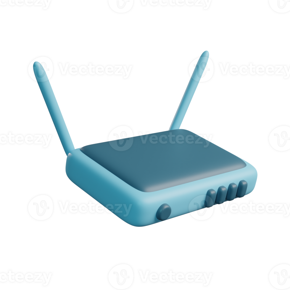 3D Illustration of Router png