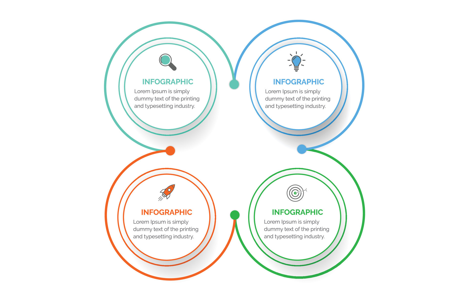 Business data visualization. Process chart. Abstract elements of graph ...