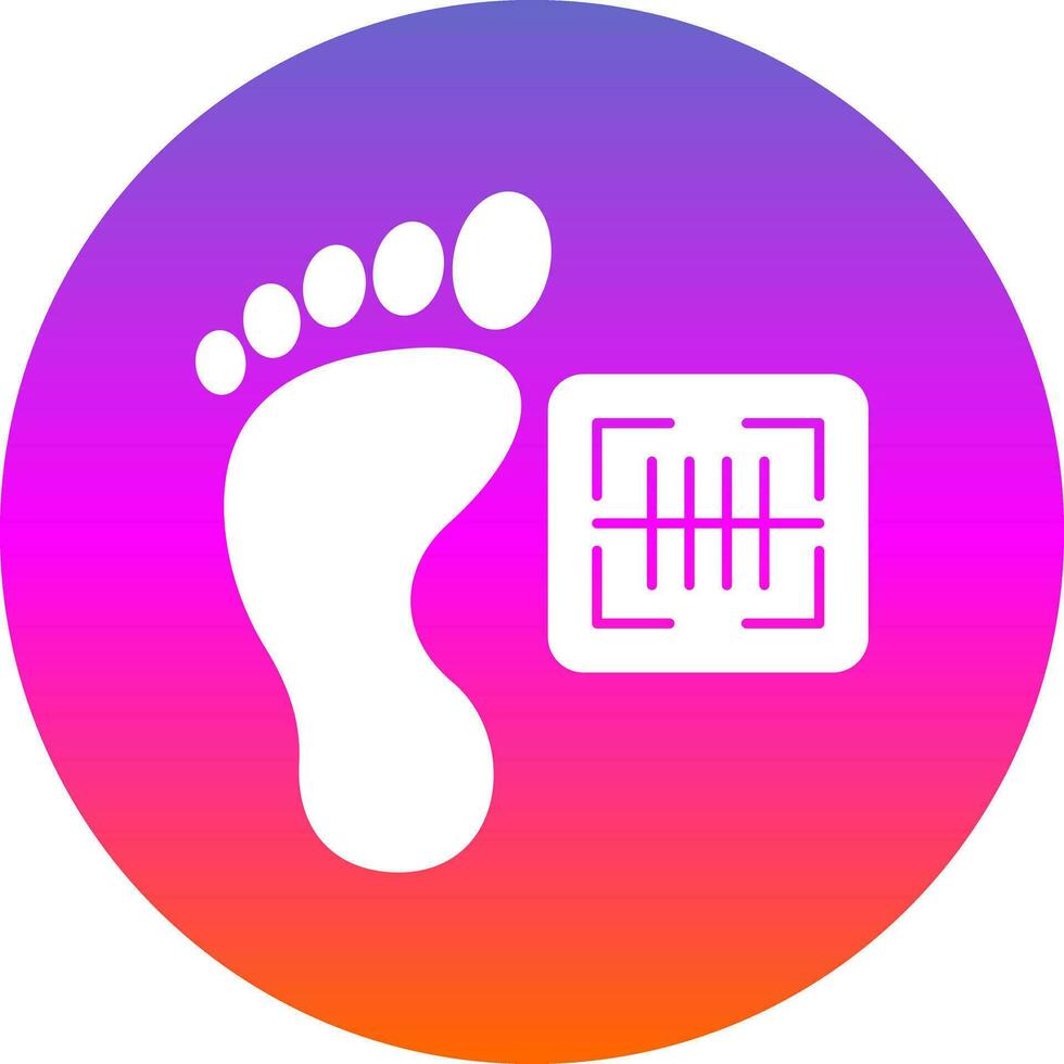 Footprint Vector Icon Design