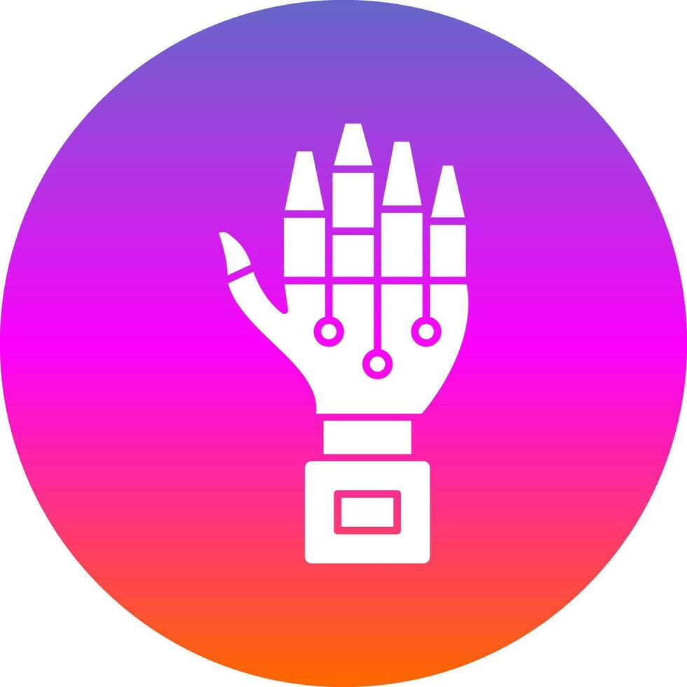 Robot hand Vector Icon Design