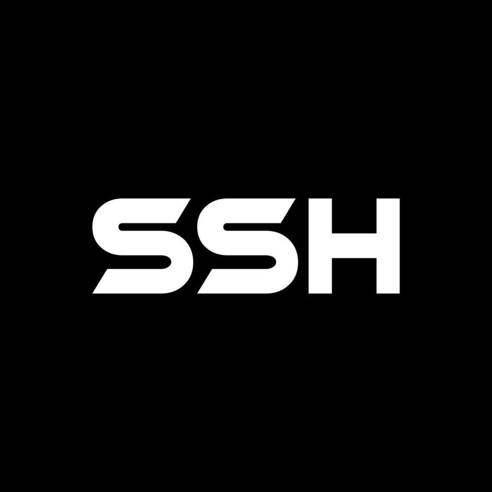 SSH Letter Logo Design, Inspiration for a Unique Identity. Modern Elegance and Creative Design. Watermark Your Success with the Striking this Logo. vector