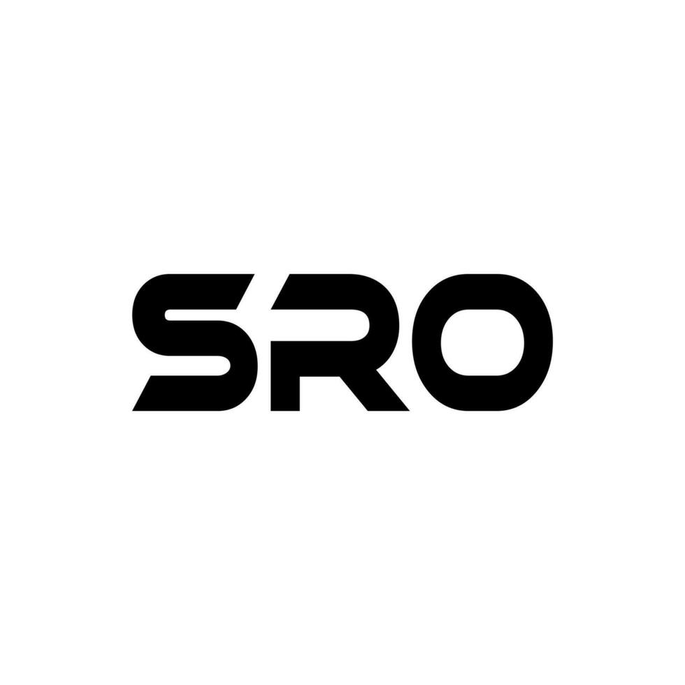 SRO Letter Logo Design, Inspiration for a Unique Identity. Modern Elegance and Creative Design. Watermark Your Success with the Striking this Logo. vector