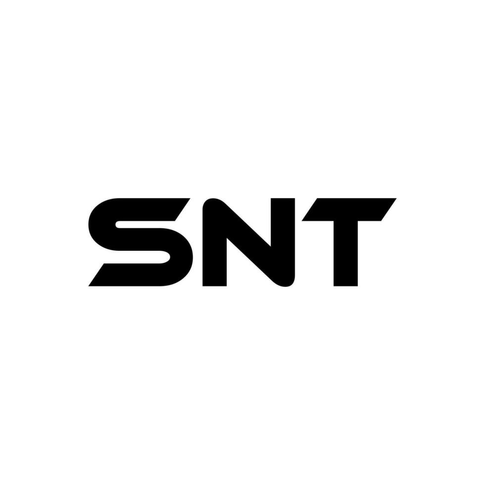 SNT Letter Logo Design, Inspiration for a Unique Identity. Modern Elegance and Creative Design. Watermark Your Success with the Striking this Logo. vector