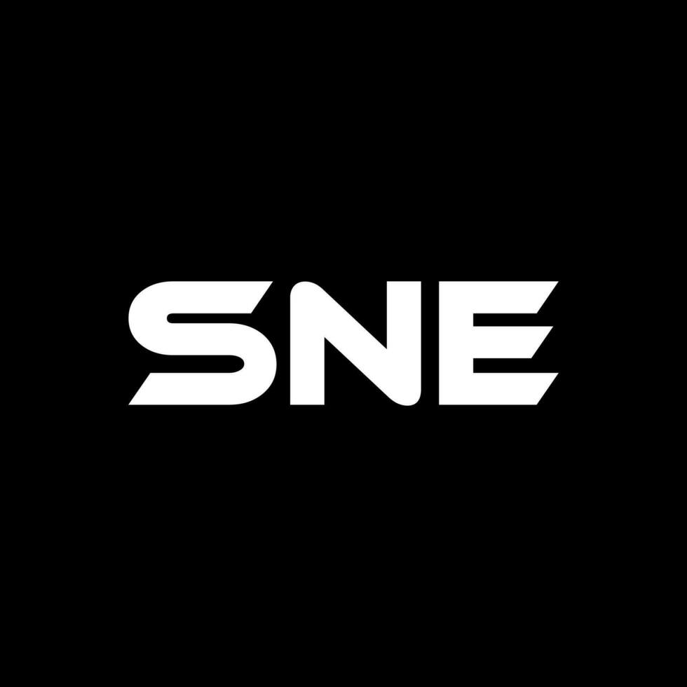 SNE Letter Logo Design, Inspiration for a Unique Identity. Modern Elegance and Creative Design. Watermark Your Success with the Striking this Logo. vector