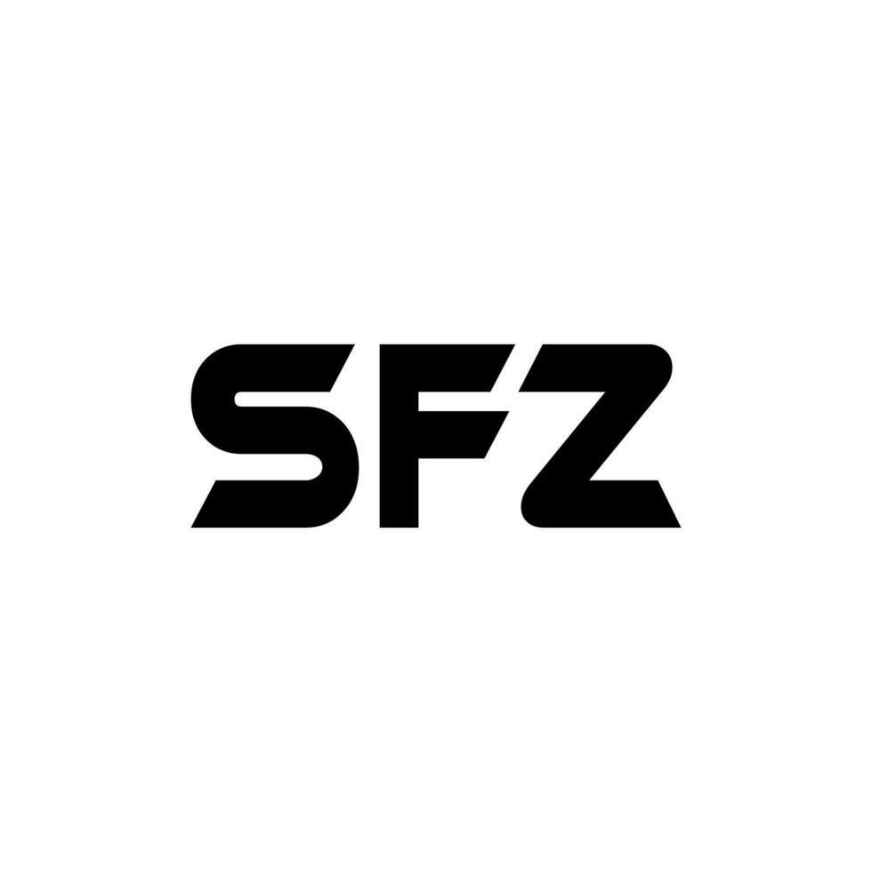 SFZ Letter Logo Design, Inspiration for a Unique Identity. Modern Elegance and Creative Design. Watermark Your Success with the Striking this Logo. vector