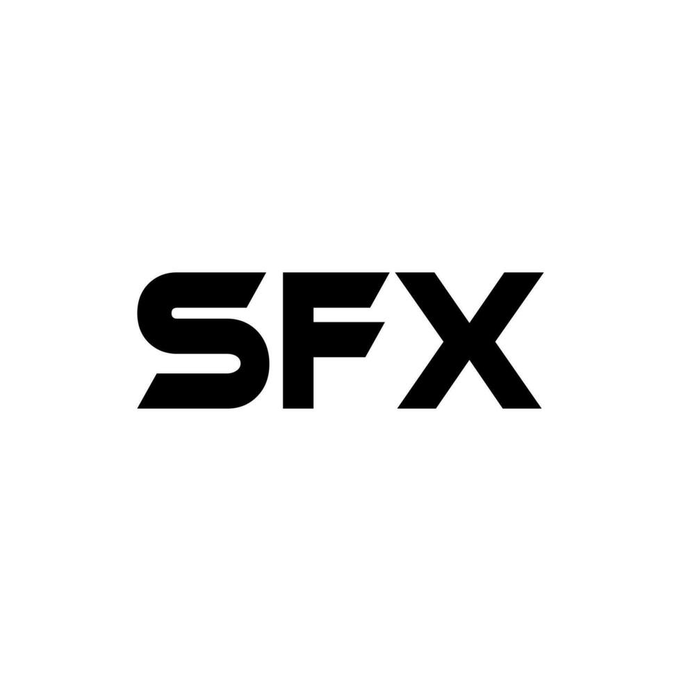 SFX Letter Logo Design, Inspiration for a Unique Identity. Modern Elegance and Creative Design. Watermark Your Success with the Striking this Logo. vector