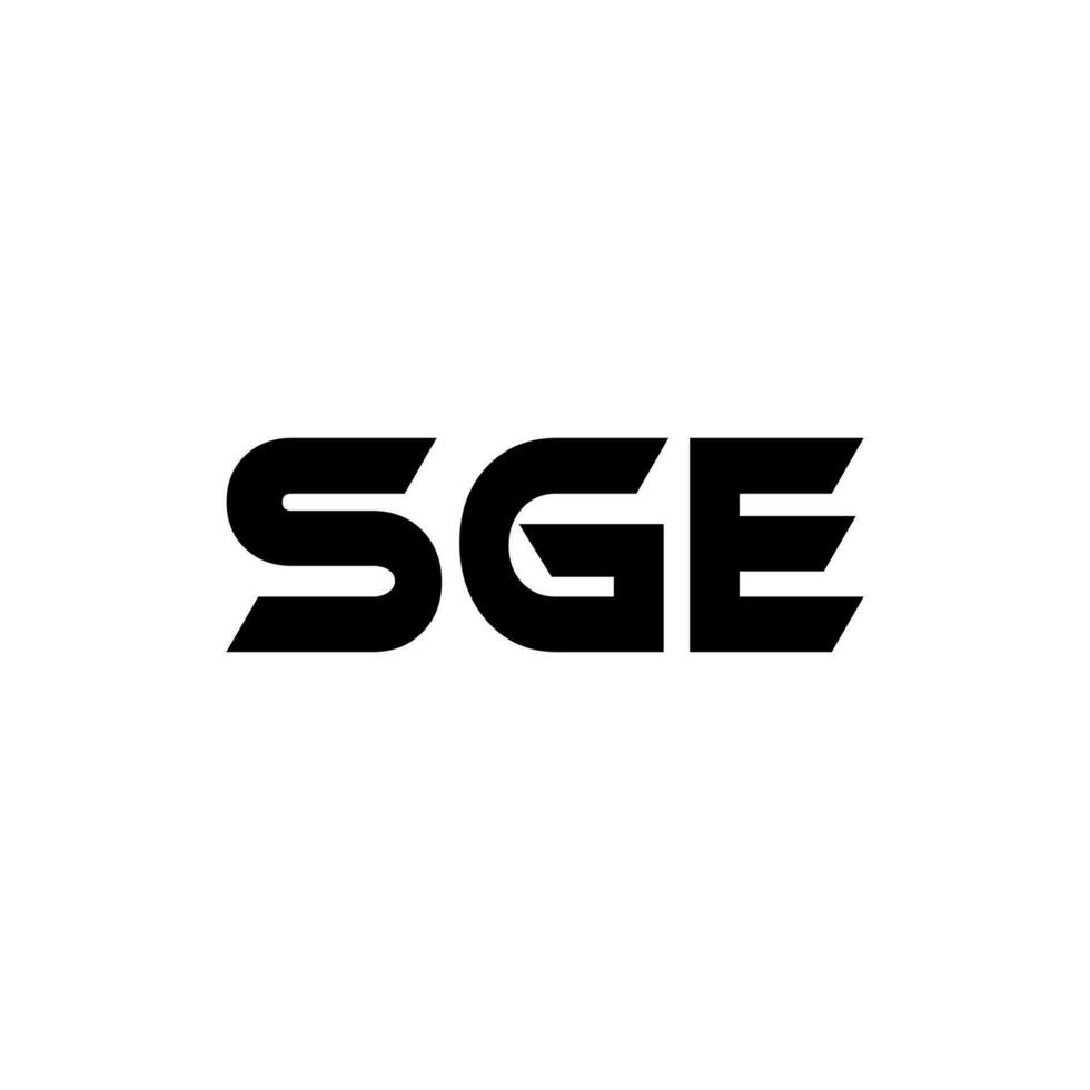 SGE Letter Logo Design, Inspiration for a Unique Identity. Modern Elegance and Creative Design. Watermark Your Success with the Striking this Logo. vector