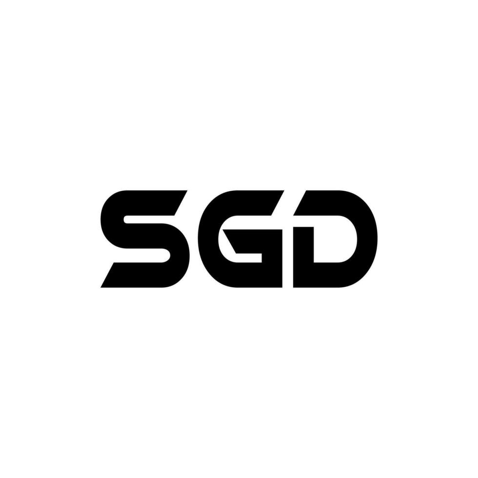 sgd letra logo diseño, inspiración para un único identidad. moderno elegancia y creativo diseño. filigrana tu éxito con el sorprendentes esta logo. vector