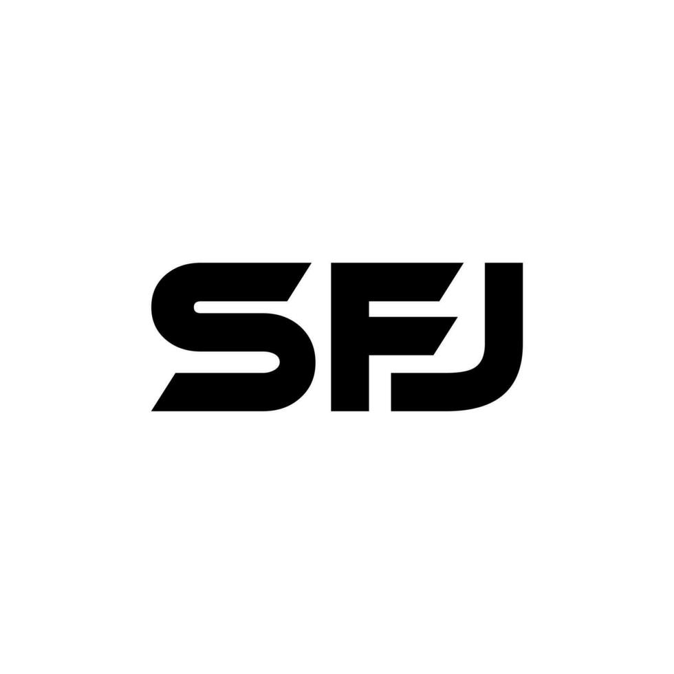 sfj letra logo diseño, inspiración para un único identidad. moderno elegancia y creativo diseño. filigrana tu éxito con el sorprendentes esta logo. vector