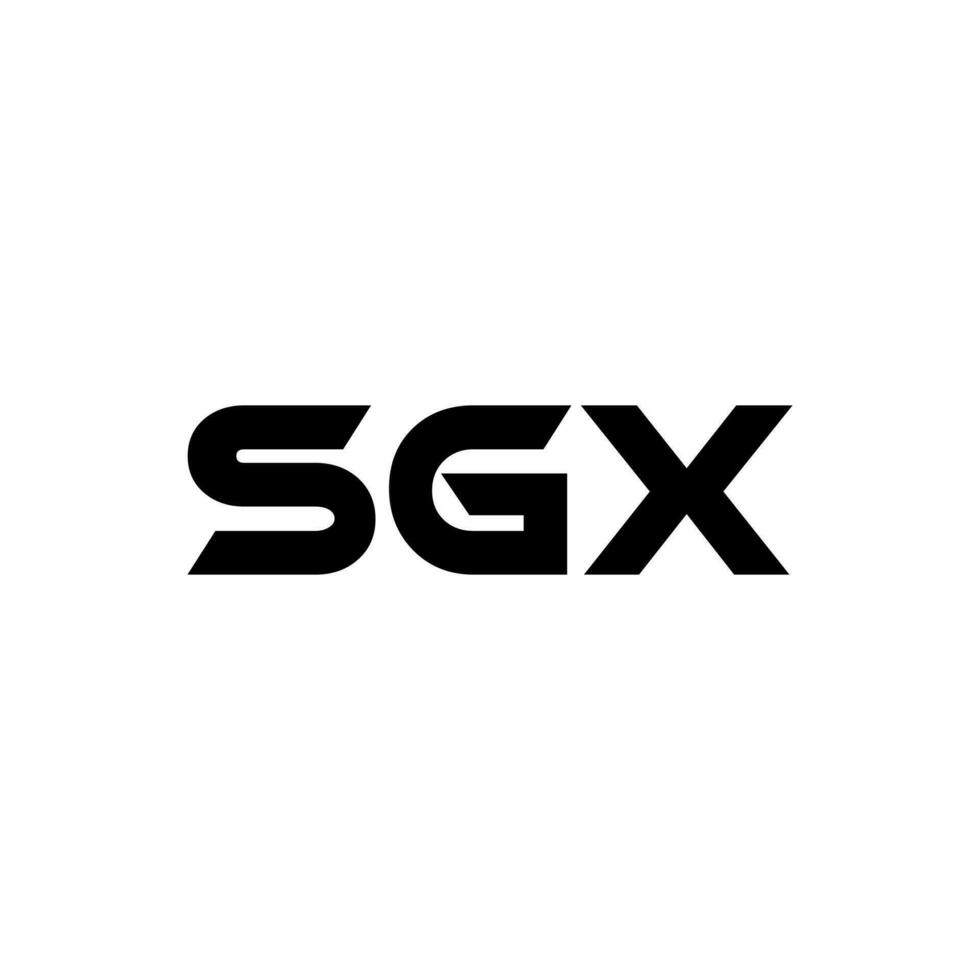 sgx letra logo diseño, inspiración para un único identidad. moderno elegancia y creativo diseño. filigrana tu éxito con el sorprendentes esta logo. vector