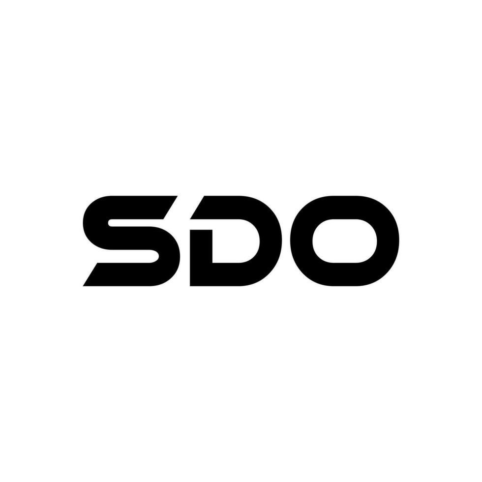 SDO Letter Logo Design, Inspiration for a Unique Identity. Modern Elegance and Creative Design. Watermark Your Success with the Striking this Logo. vector