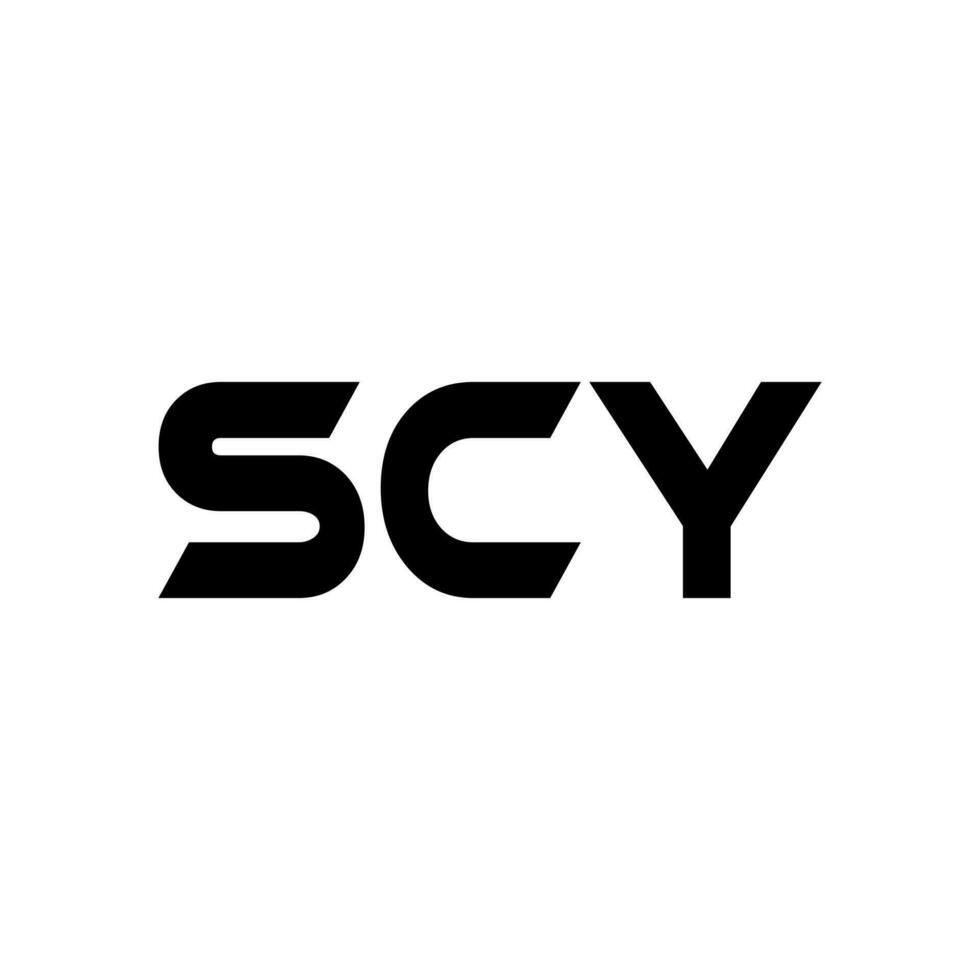 SCY Letter Logo Design, Inspiration for a Unique Identity. Modern Elegance and Creative Design. Watermark Your Success with the Striking this Logo. vector