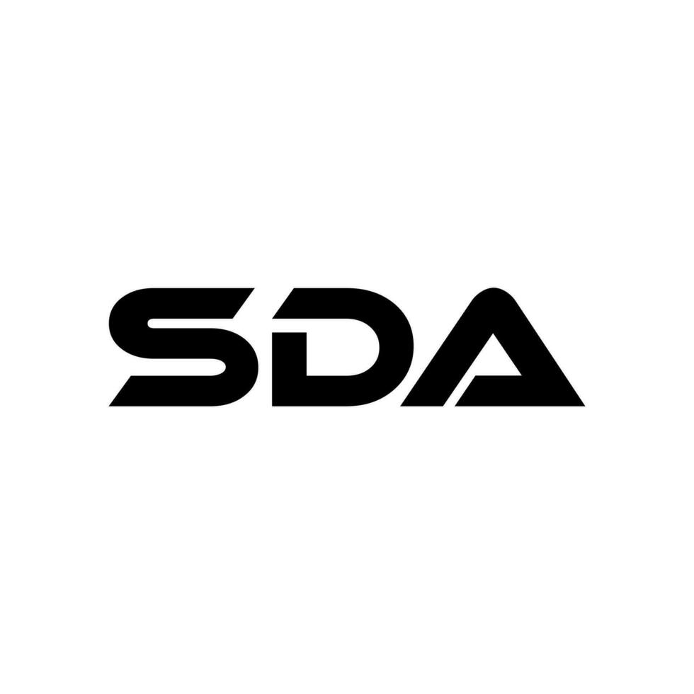 sda letra logo diseño, inspiración para un único identidad. moderno elegancia y creativo diseño. filigrana tu éxito con el sorprendentes esta logo. vector